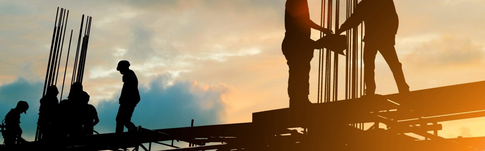 people workin at a construction site