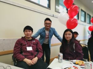 Ao Wang (on the right) attending the School of Pharmacy Graduation Celebration Event in 2019