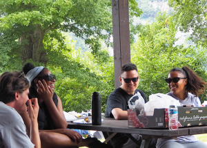 lab group at park