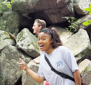 Jacques and Matt while hiking
