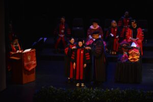 graduation hooding ceremony