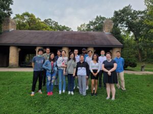 tang group October 2021 in front of park pavilion