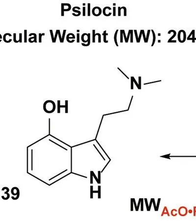 image of psilocin molecular structure and weight