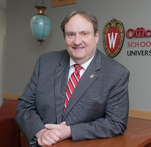 Portrait of Dean Steve Swanson at the School of Pharmacy
