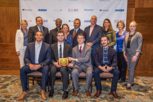 ahred Washington, Ryan Simonet, Ryan Wayner, and Nick Friedlander with AMCP board members.