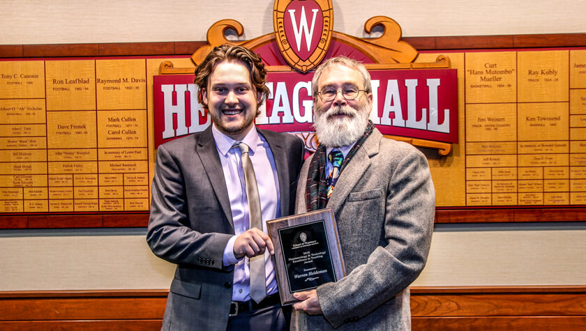 In 2019, Heideman’s PharmD students selected him as DPH-2 Teacher of the Year.