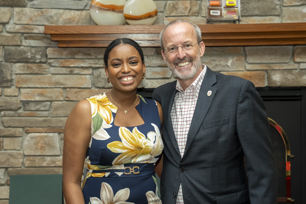 Maria Hill poses with Dave Mott