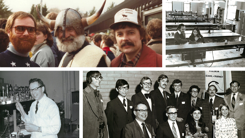 A collage of black-and-white photos from the '70s.