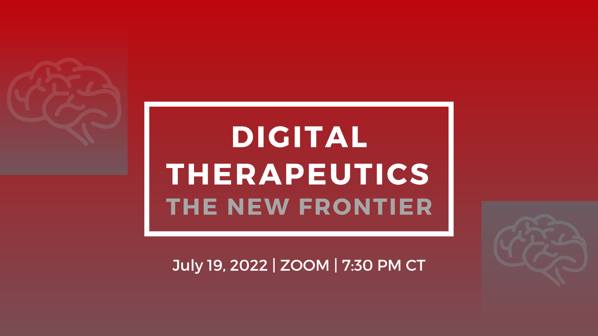 Digital Therapeutics: The New Frontier title graphic
