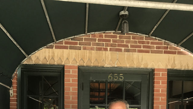 David Sanders (left) with Professor David Mott.