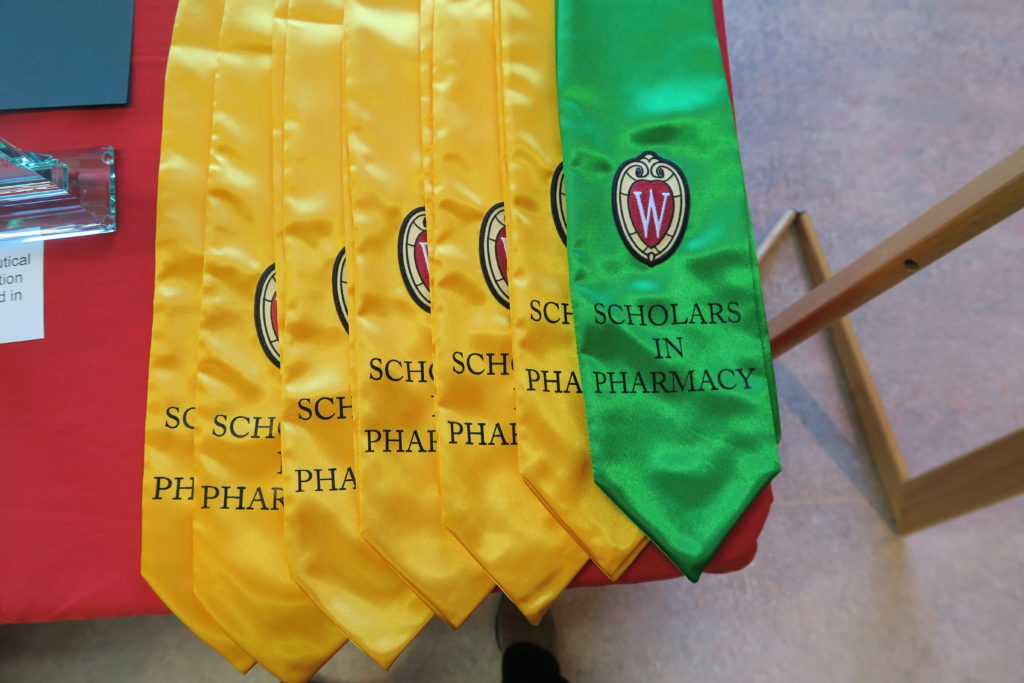 Stoles for distinguished students.