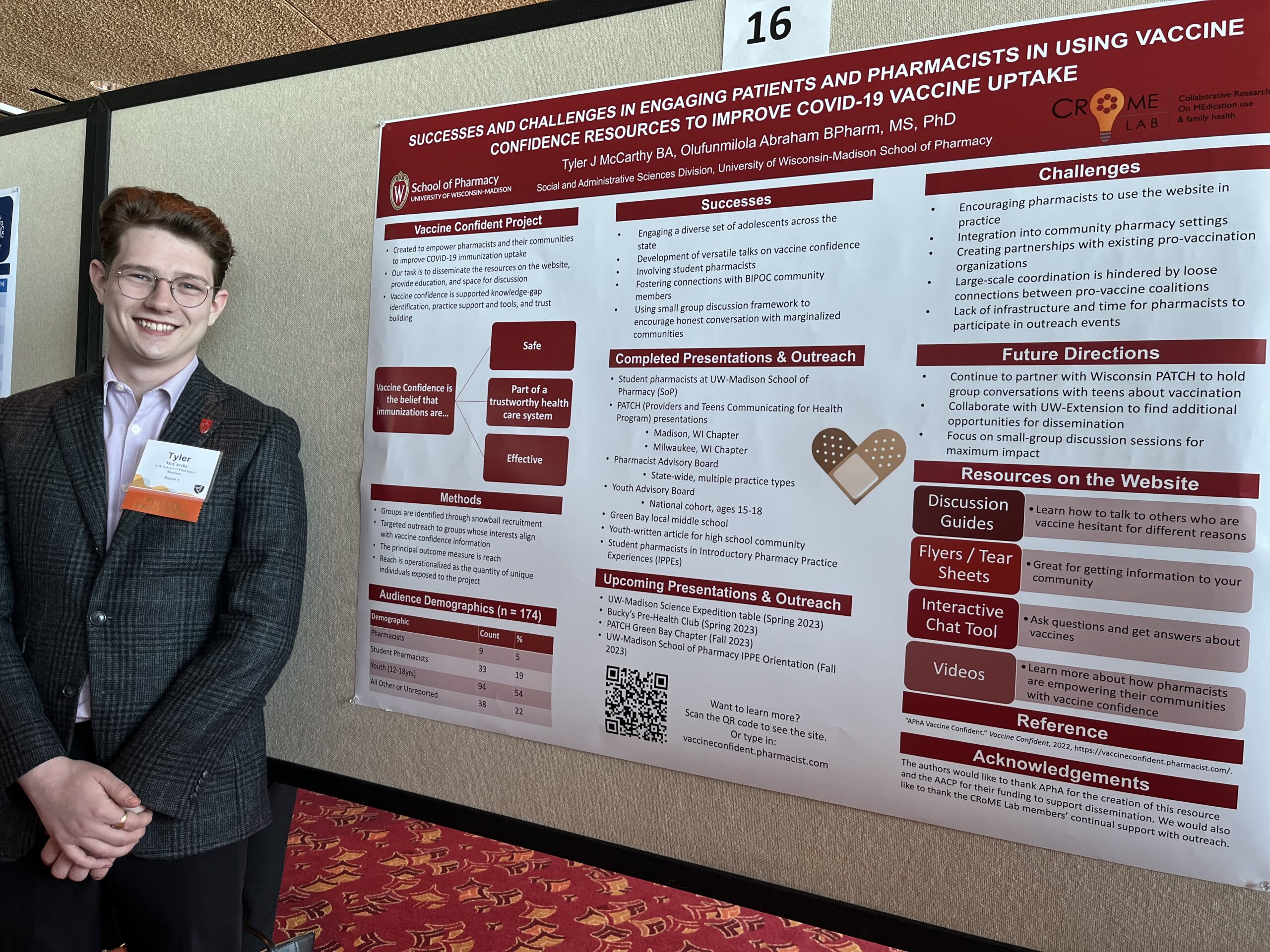 Tyler McCarthy presents poster