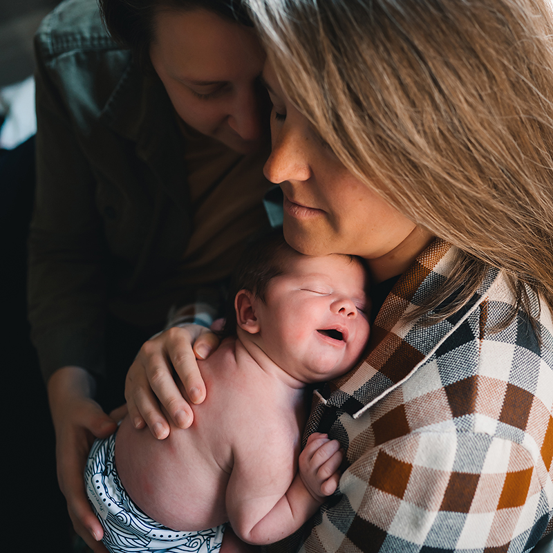 Patti Thornewell and her wife and new baby