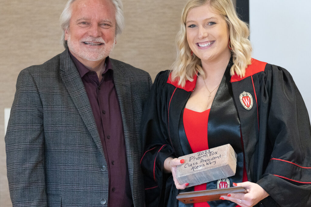 Alexis Wery poses with Jeff Johnson.