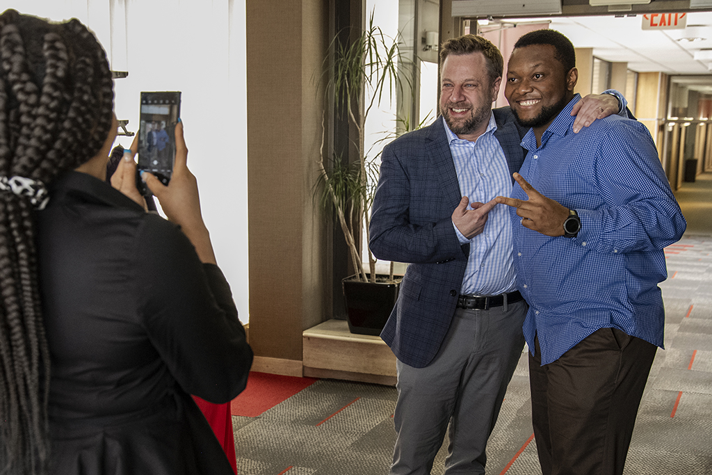 Michael Nome and Jeremy Altschafl at the Scholarship Brunch.