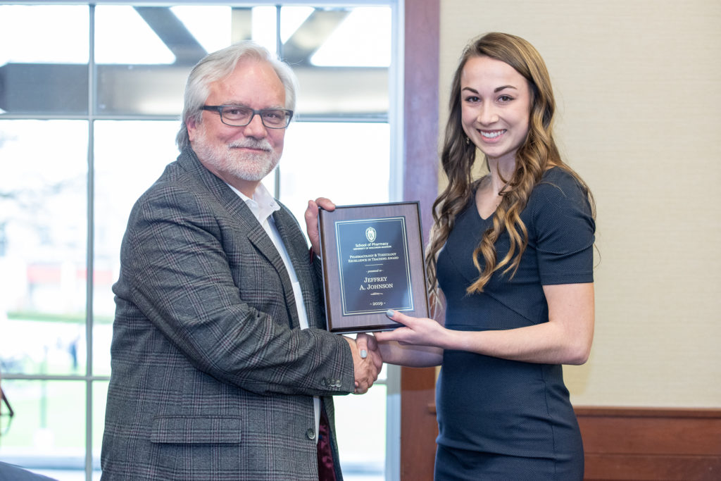 Ramsey Benkert with Professor Jeff Johnson.