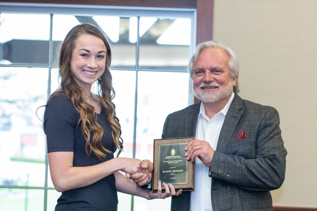 Ramsey Benkert with Professor Jeff Johnson.