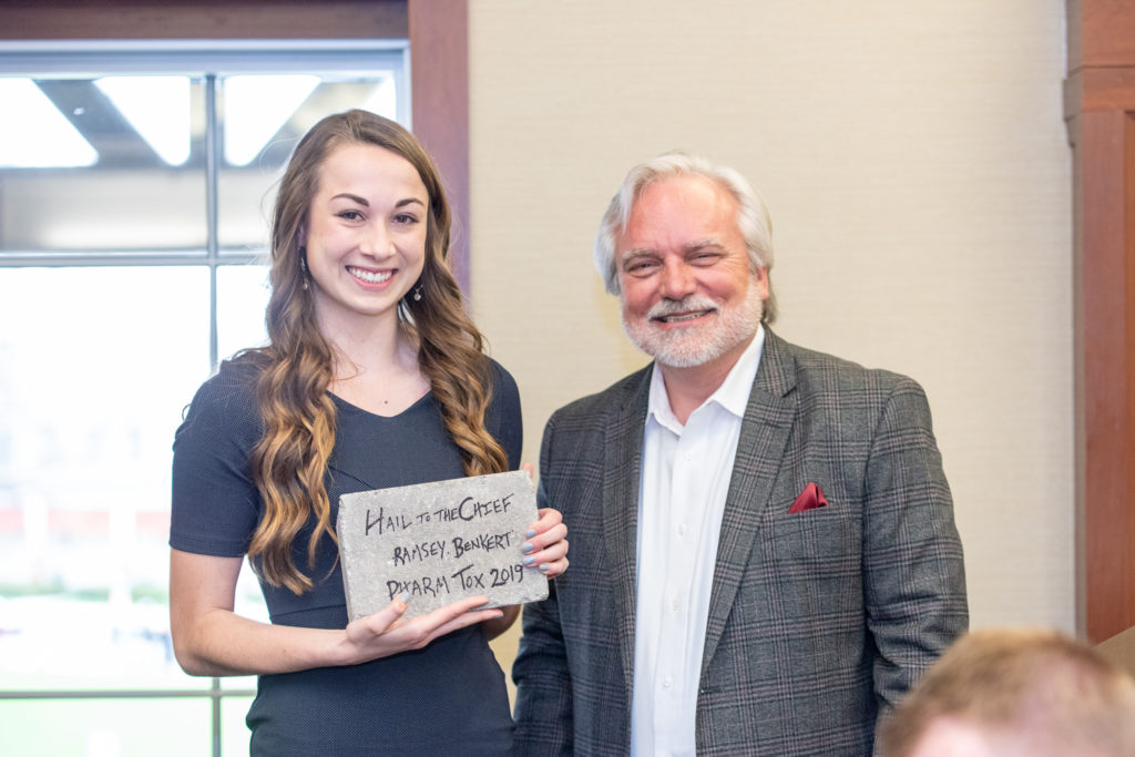 Ramsey Benkert with Professor Jeff Johnson.