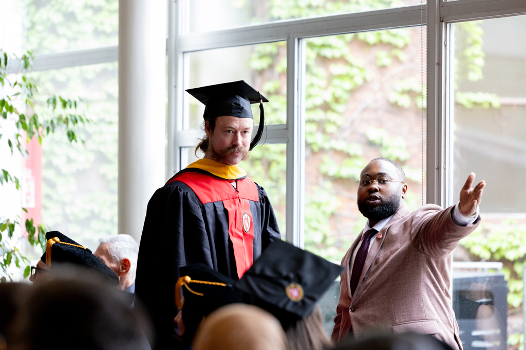 Ace Hilliard points a graduate in the right direction
