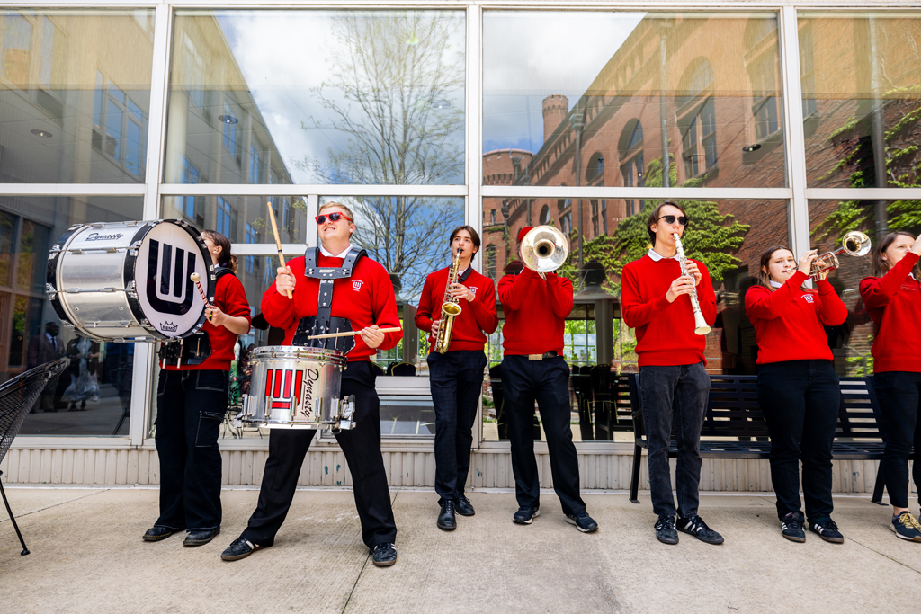 Badger Band plays