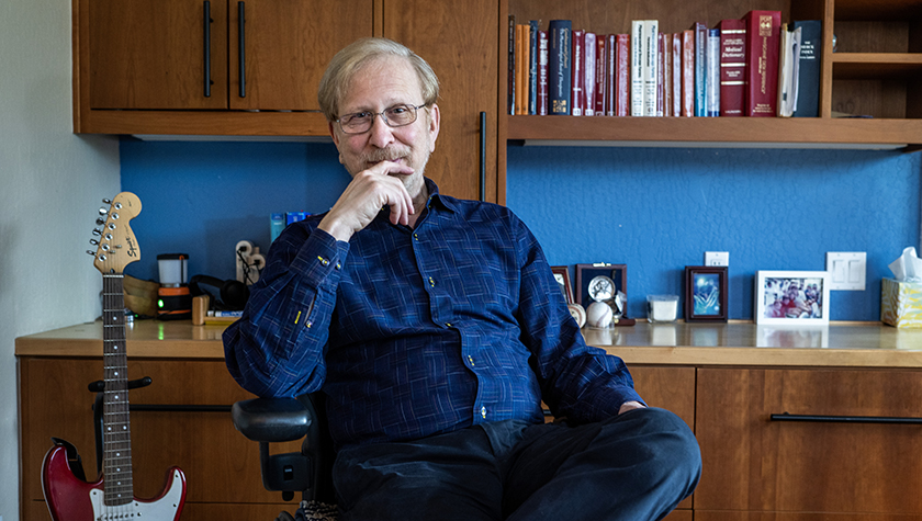 Russ Lehrman in his office.
