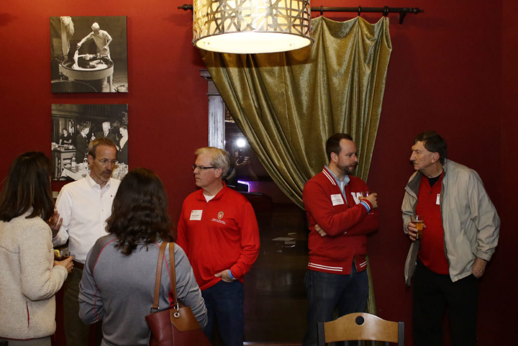 Alumni network with each other.