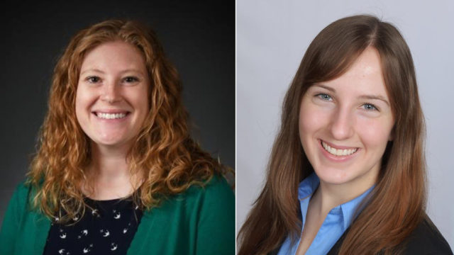 headshots of Kathryn Zaborowski (PharmD '17) and Katie Kuecker (PharmD '17), 2018 Walmart Scholars.