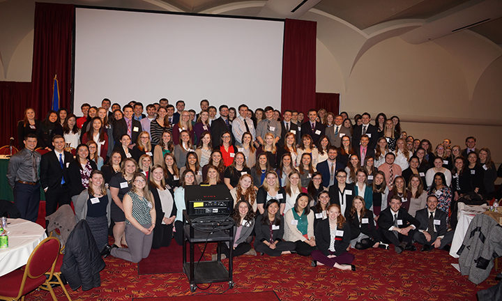 Group photo of students at PSW Legislative Day
