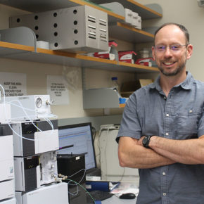 Tim Bugni in his lab