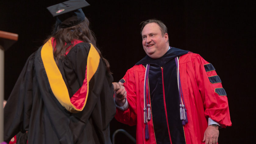 Dean Steven Swanson at the 2019 Hooding Ceremony