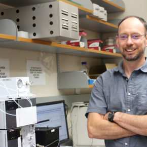 Tim Bugni in his lab