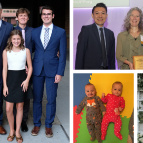 A collage of photos of alumni who submitted class notes.