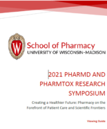 Cover of 2021 PharmD and PharmTox Research Symposium Guide