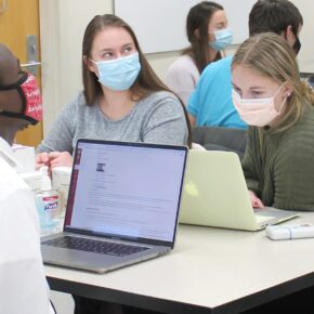 Kara Graves, center, is a PharmD student at UW-Madison