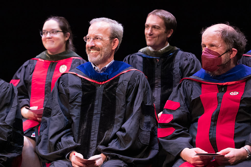 Dave Mott smiling at 2022 Hooding Ceremony