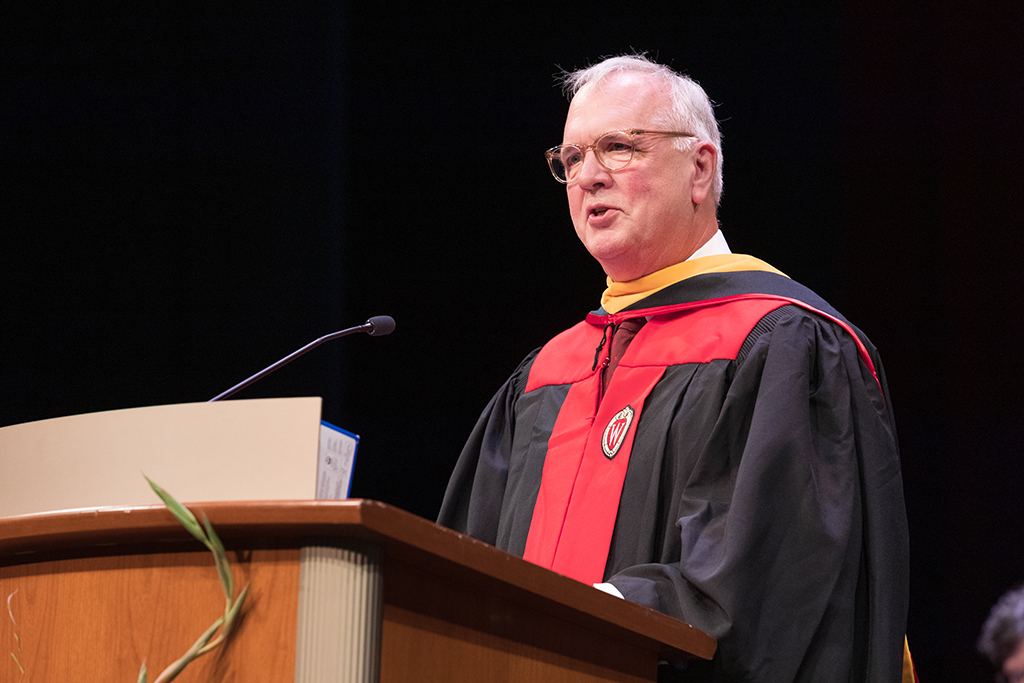 Tom McCourt at 2022 Hooding Ceremony