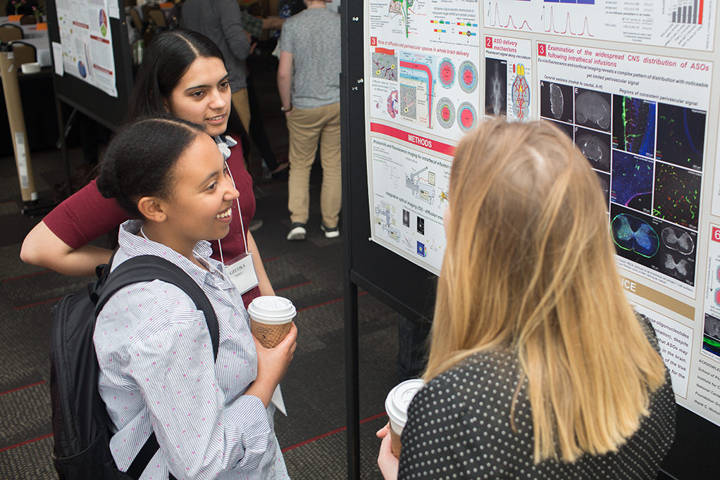 Poster session at the PharmSci retreat.