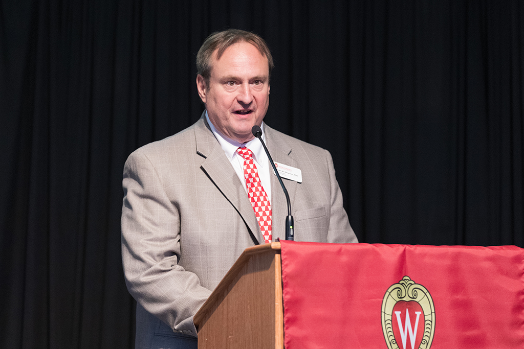 Dean Steve Swanson speaks during the 2022 White Coat Ceremony.