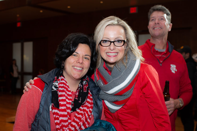 Staff at the Tailgate and Viewing party