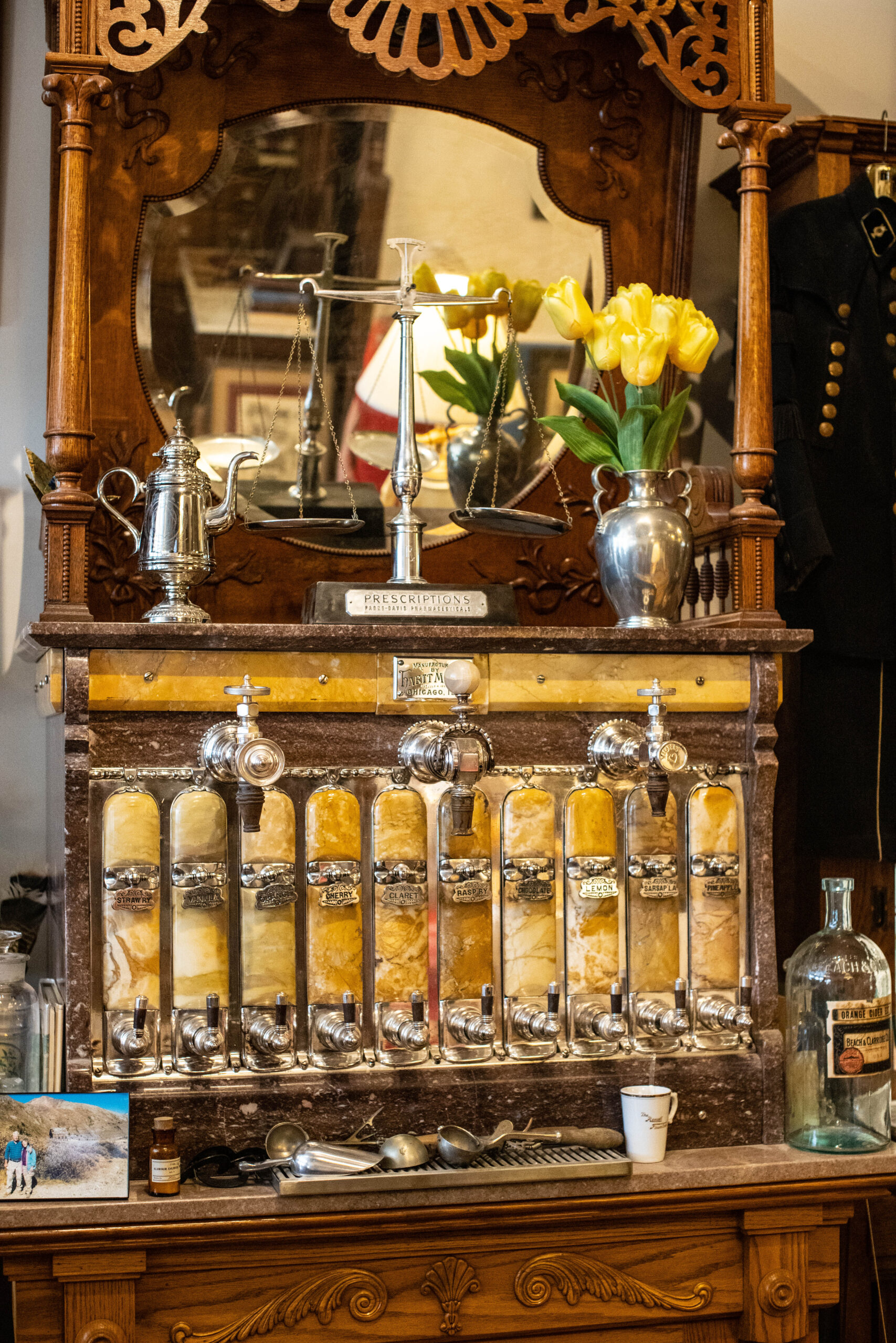 And old-time soda fountain.